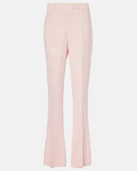 Bottega Veneta Pantaloni flared Notebook con stampa Rosa