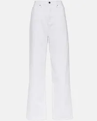 WARDROBE.NYC Jeans regular a vita alta Bianco