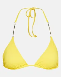 Melissa Odabash Top bikini Mykonos a triangolo Giallo