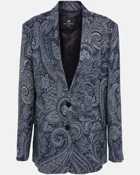 Etro Blazer con stampa paisley Bianco