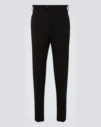 Prada Pantaloni slim in gabardine Nero