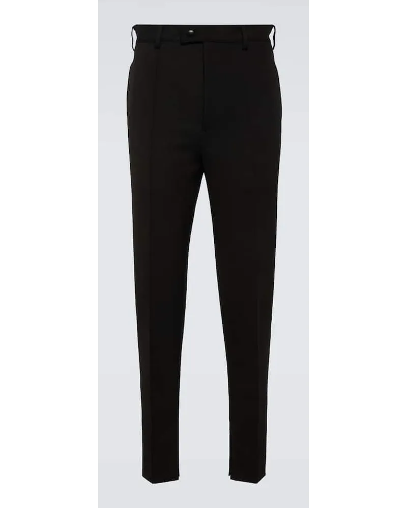 Prada Pantaloni slim in gabardine Nero