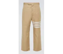 Pantaloni regular in canvas di cotone 4-Bar