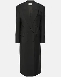 The Row Cappotto Dennet in lana vergine Nero