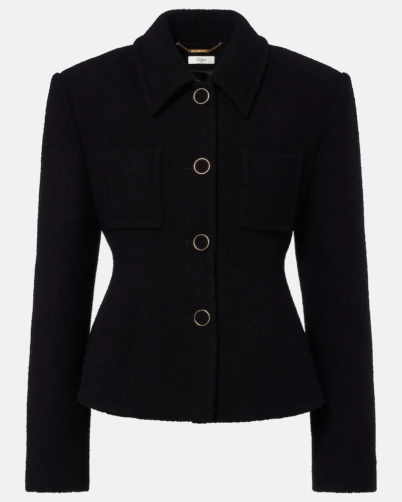 Chloé Chloé Giacca in misto lana Nero