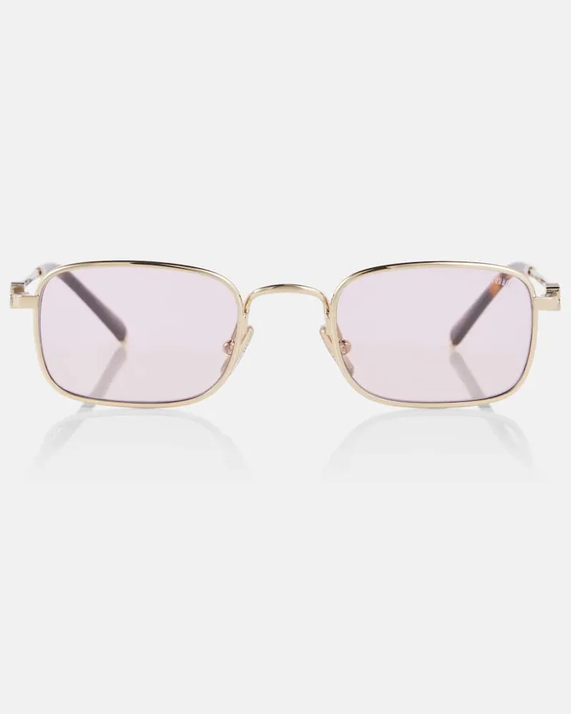 Miu Miu Occhiali da sole rettangolari Miu Regard Oro