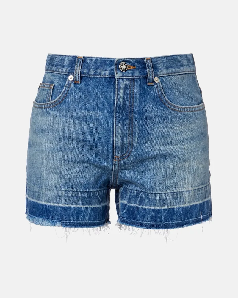 Givenchy Shorts di jeans a vita media Blu