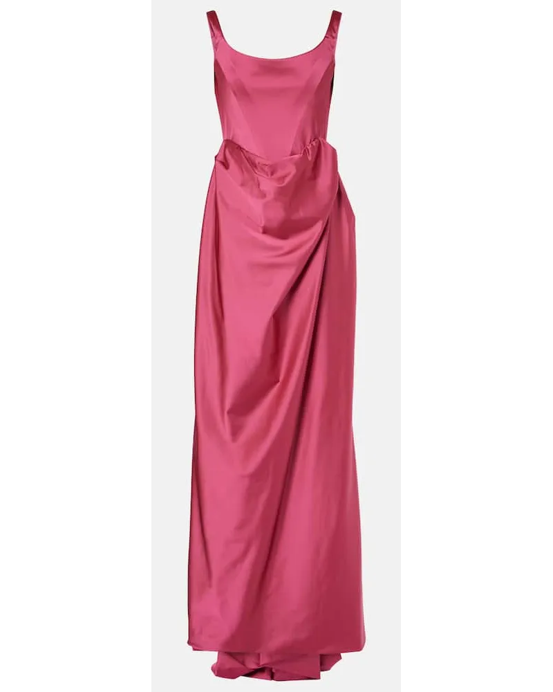 Vivienne Westwood Abito lungo in crÃªpe Rosa