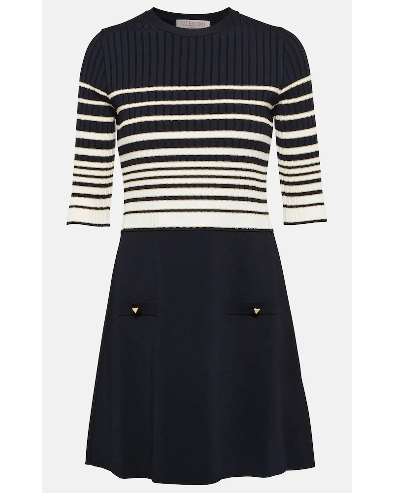 Valentino Garavani Miniabito in maglia a righe Multicolore