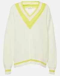 The Upside Pullover Louie in cotone a coste Bianco