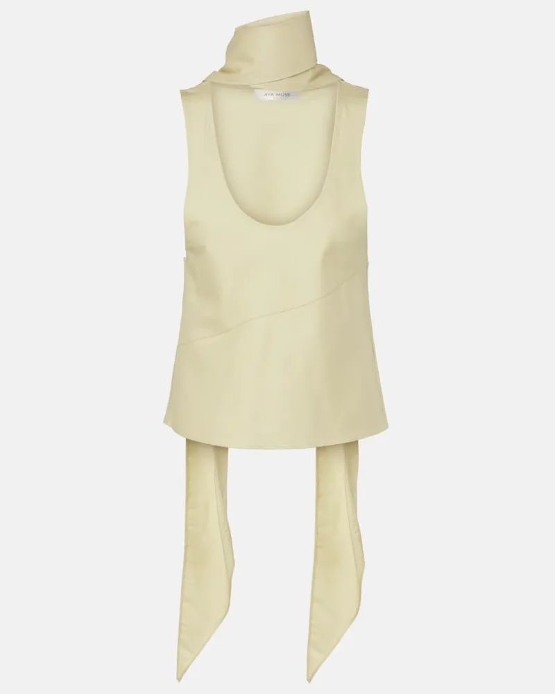 Aya Muse Top Olena con sciarpa Verde
