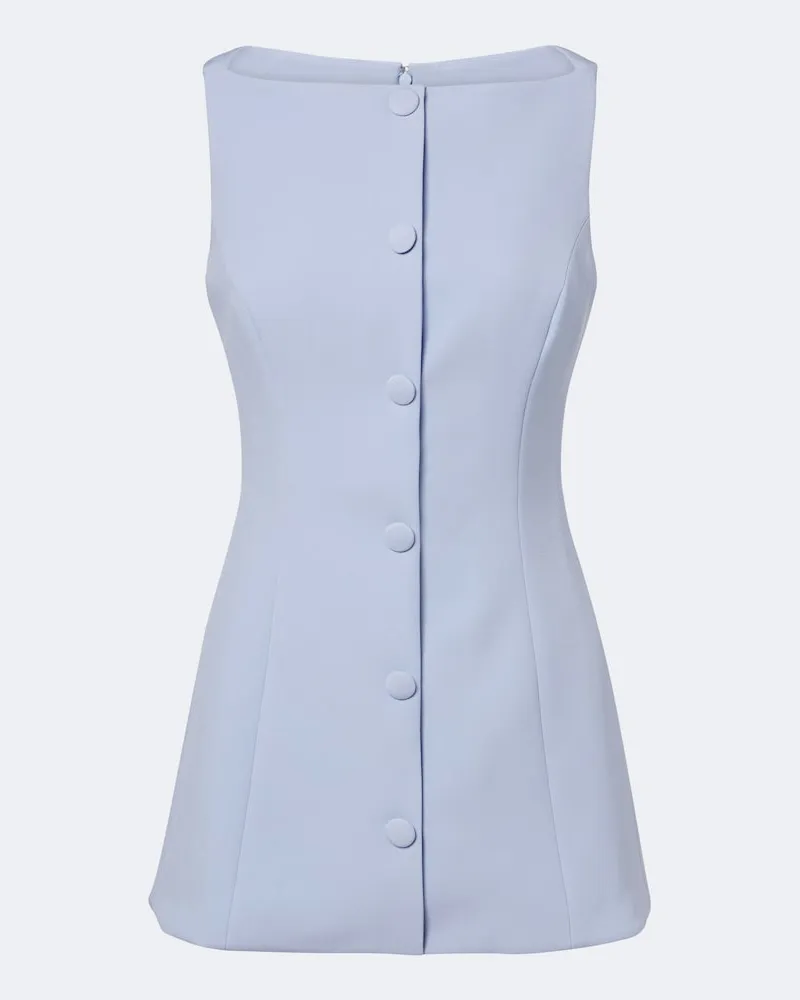 Safiyaa Top Robbie in crêpe Blu