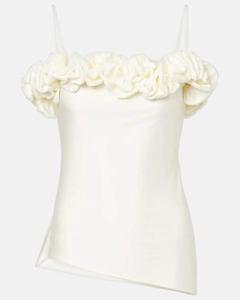 COPERNI Top con volant Bianco