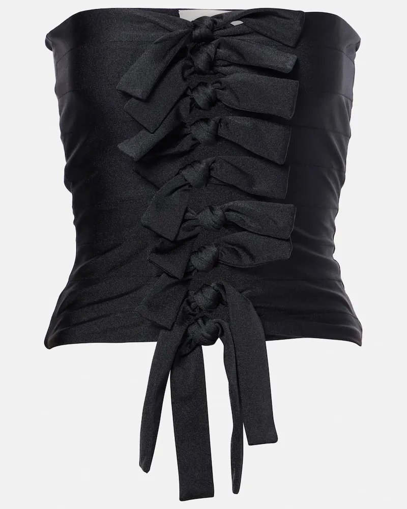 COPERNI Top in jersey con cut-out Nero