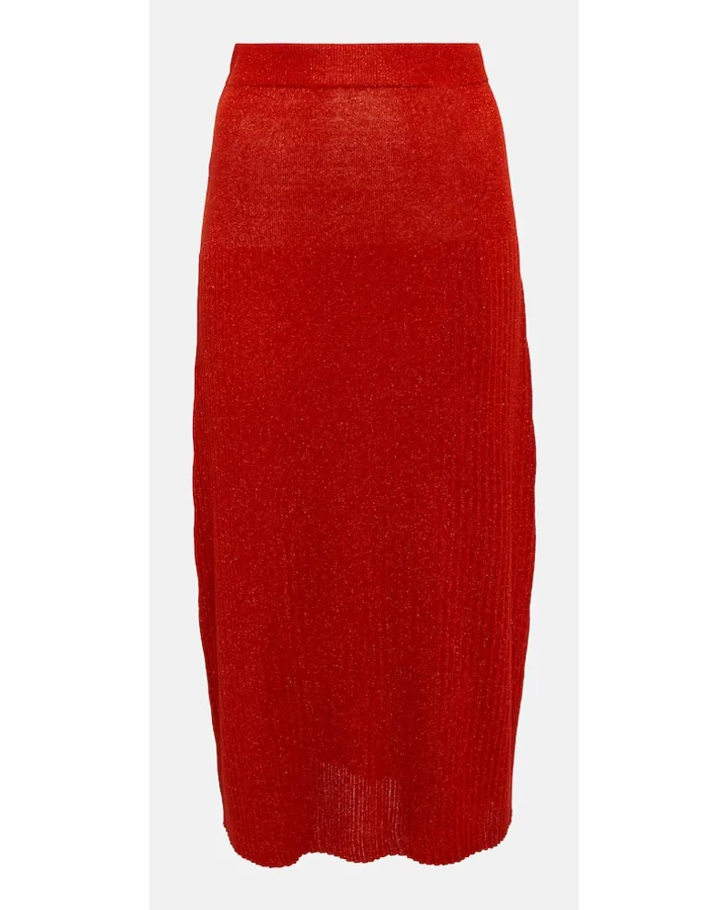 Joseph Gonna midi in maglia lamÃ Rosso