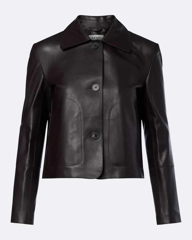 Arma Giacca Emy in suede Marrone