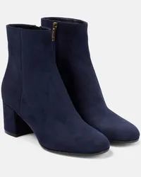 Gianvito Rossi Stivaletti Casdeni in suede Blu