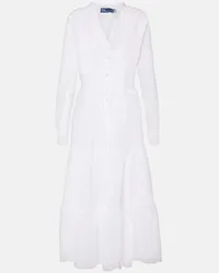 Ralph Lauren Abito chemisier in cotone Bianco