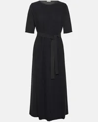 Max Mara Leisure - Abito midi Pattino in jersey Nero