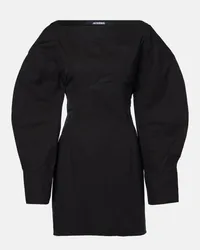 Jacquemus Abito corto Chemise Casaco in cotone Nero