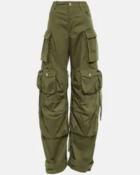 ATTICO Pantaloni cargo Fern in popeline Verde