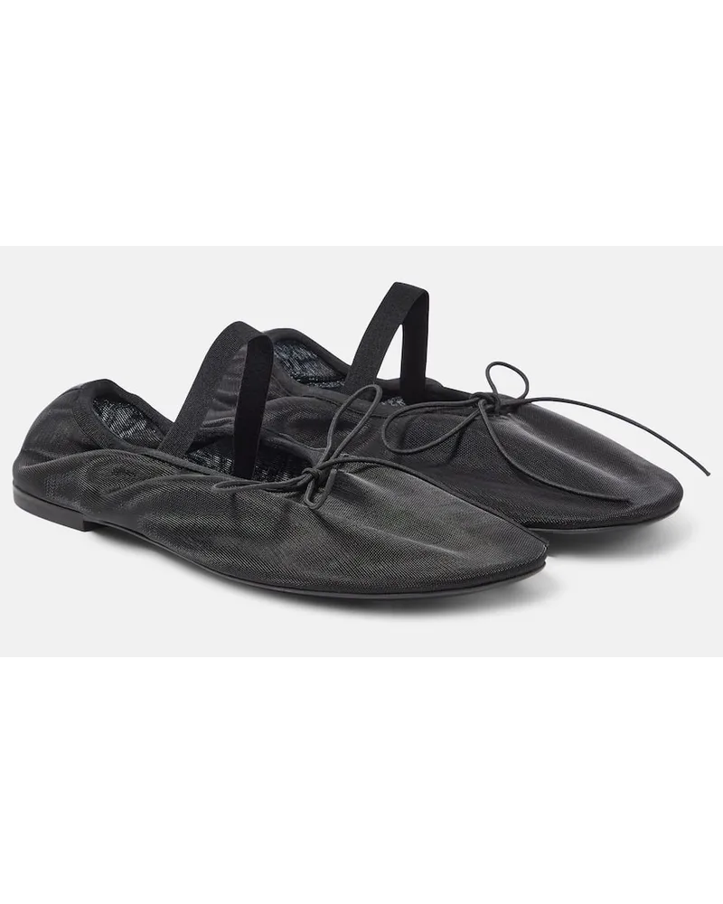 Proenza Schouler Ballerine Glove in mesh Nero