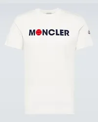 Moncler T-shirt in jersey di cotone Bianco