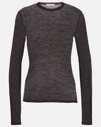 The Row Top Iverness in cashmere Marrone