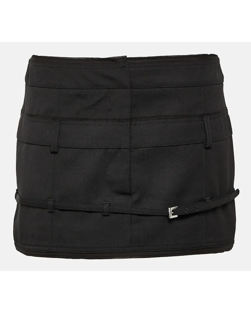 Jacquemus Minigonna Caraco in lana vergine Nero