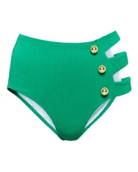 Alexandra Miro Slip bikini Della con cut-out Verde