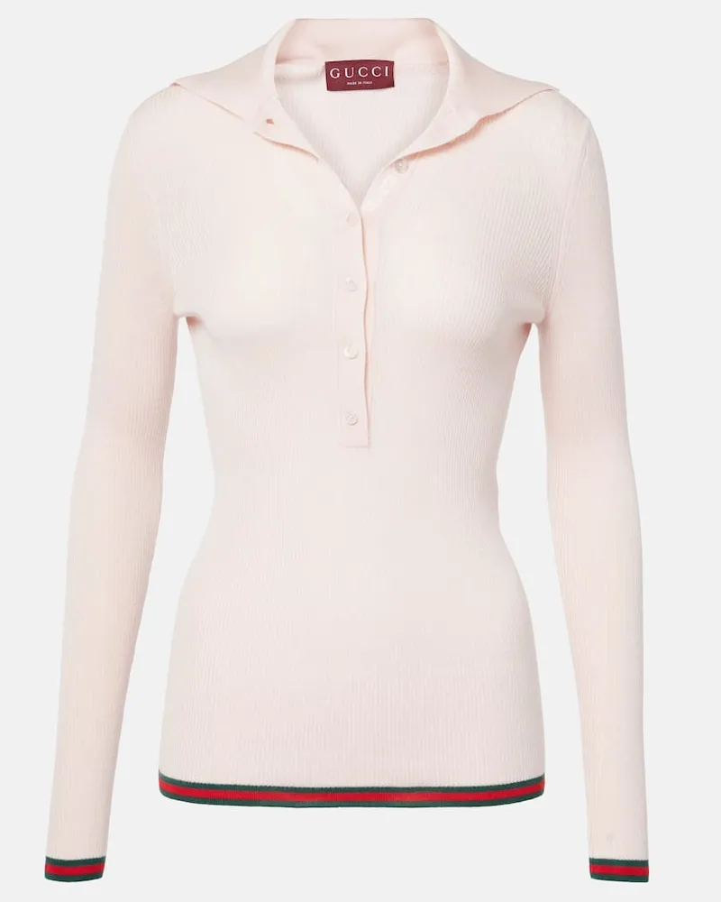 Gucci Pullover in cashmere e seta Rosa