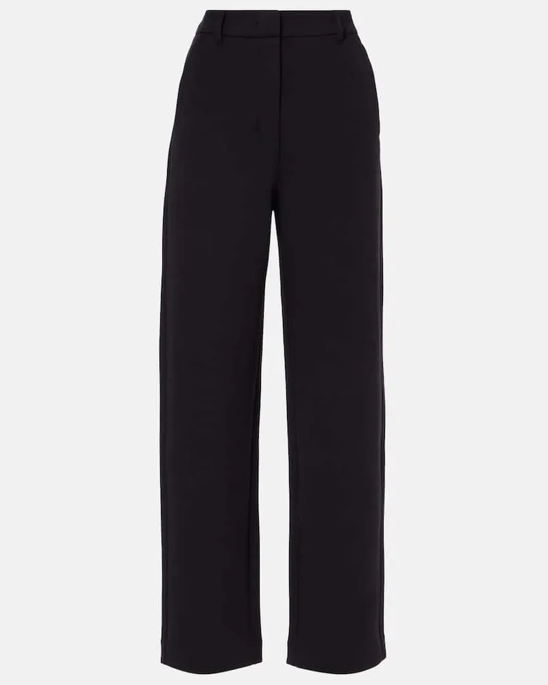 Max Mara Pantaloni Grana in misto cotone Nero