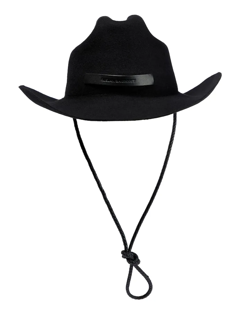 RUSLAN BAGINSKIY Cappello con pelle Nero