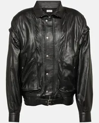 Saint Laurent Bomber in pelle Nero