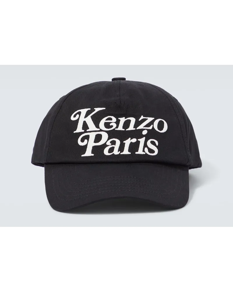 Kenzo Cappello da baseball con ricamo Nero