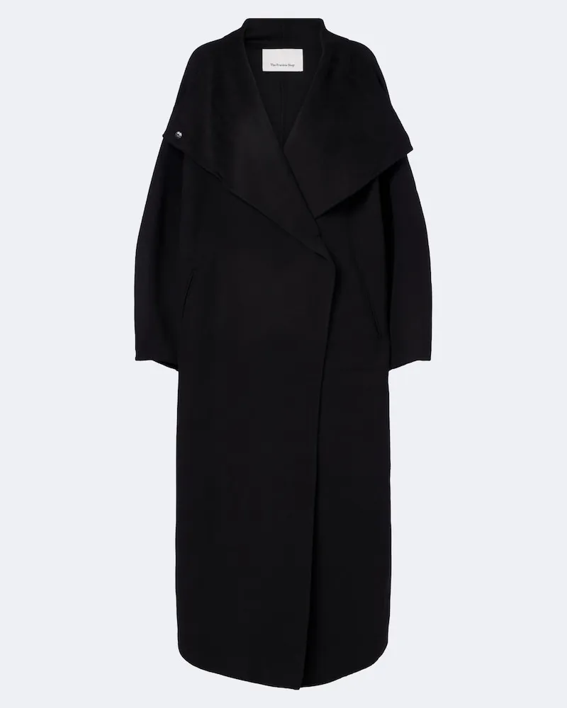 FRANKIE Shop Cappotto Leroy in misto lana Nero