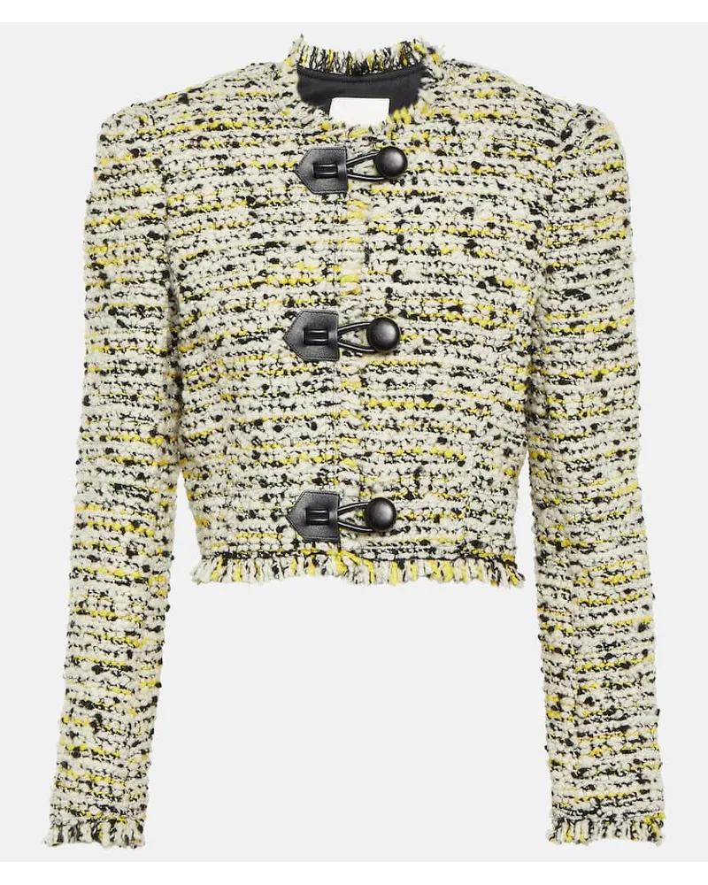 Isabel Marant Giacca cropped Gradilia in misto lana Bianco