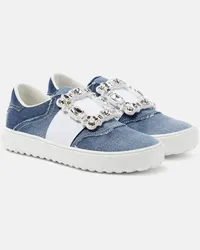 Roger Vivier Sneakers Very Vivier in denim Blu