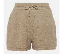 Shorts in cashmere con coulisse