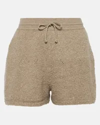 Loro Piana Shorts in cashmere con coulisse Marrone