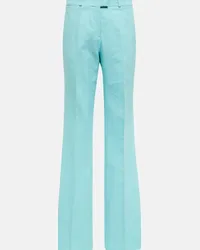 Etro Pantaloni regular a vita alta Blu