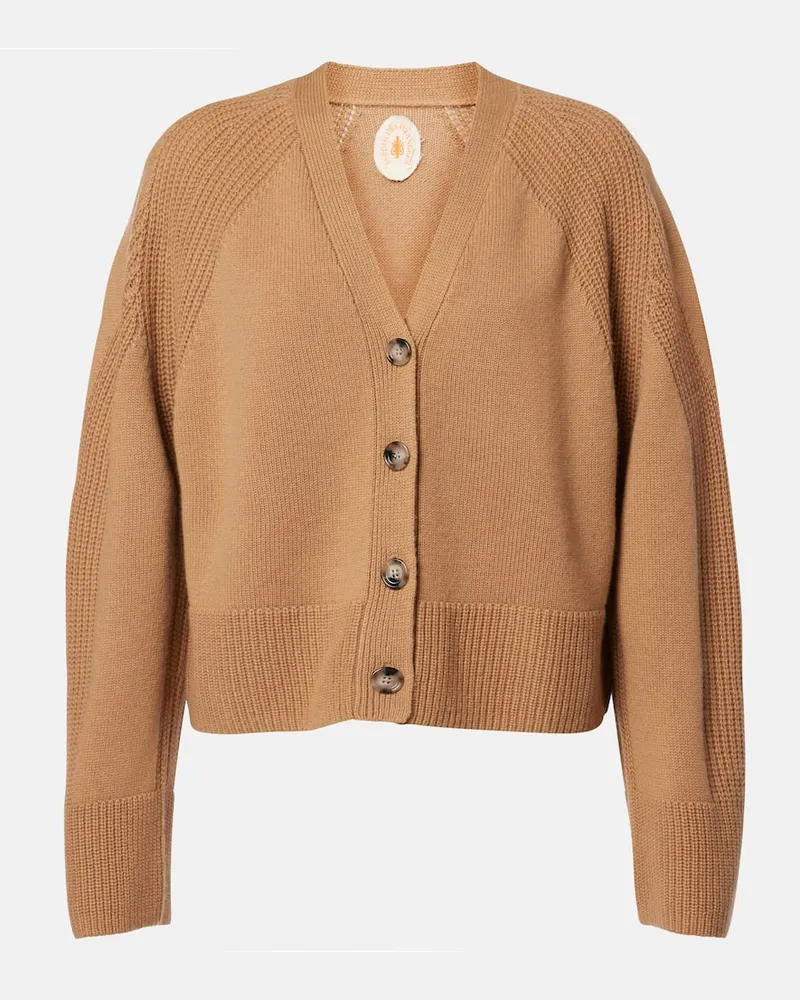 Jardin des Orangers Cardigan in lana e cashmere Beige