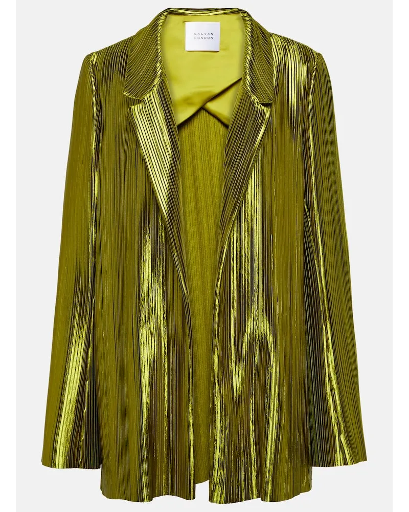GALVAN Blazer a pieghe Nuage Verde