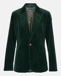 Ralph Lauren Blazer in velluto di cotone Verde