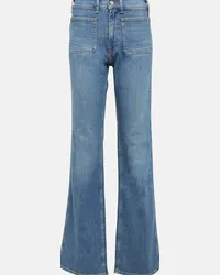 Ralph Lauren Jeans flared a vita media Blu