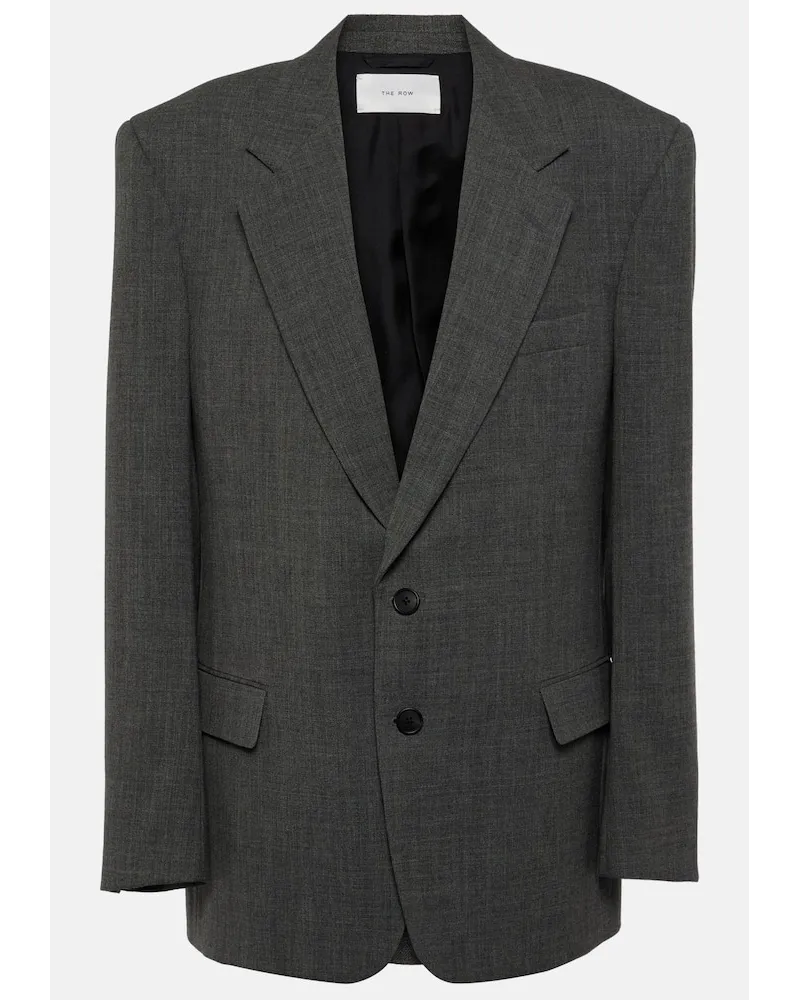 The Row Blazer oversize Phil in lana vergine Grigio