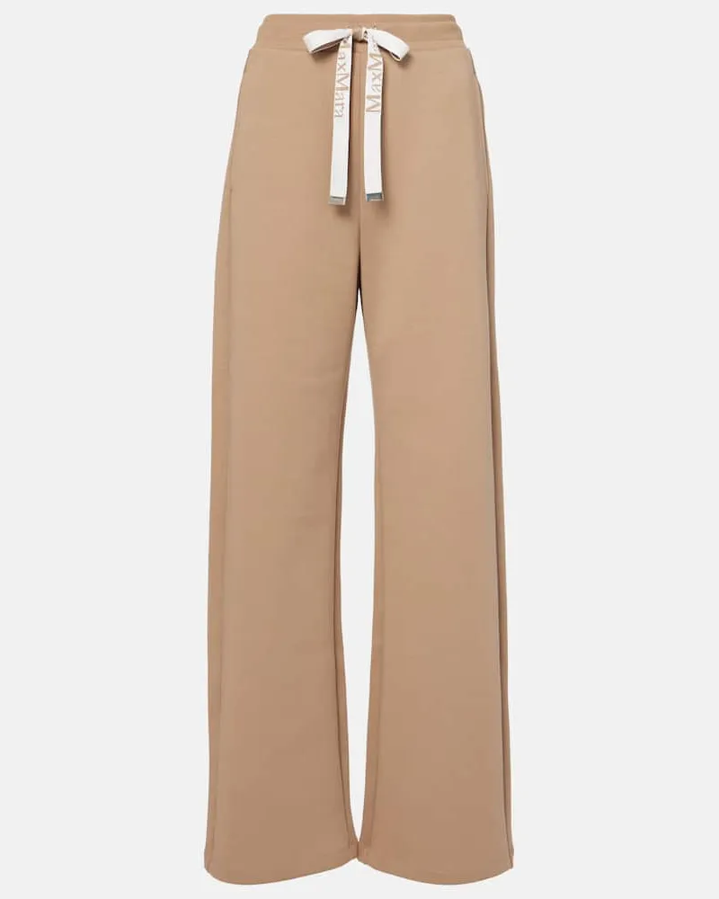 Max Mara Pantaloni sportivi a gamba larga Bali Marrone