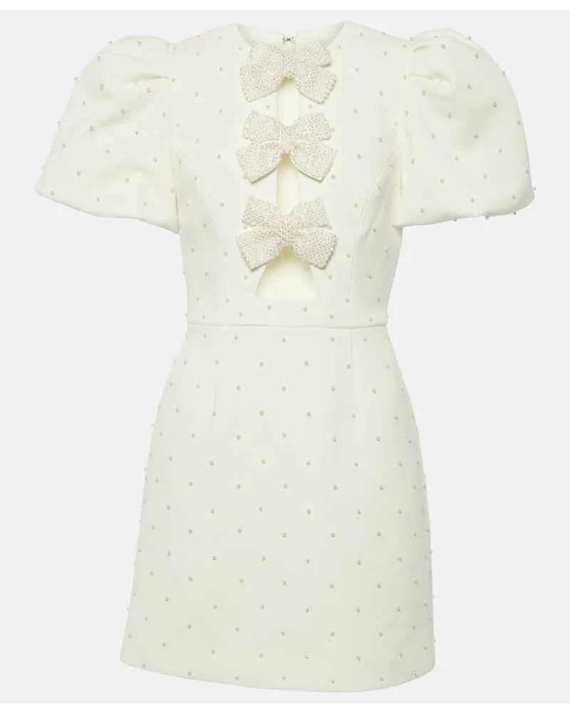 Rebecca Vallance Bridal - Miniabito Ophelia con fiocco Bianco