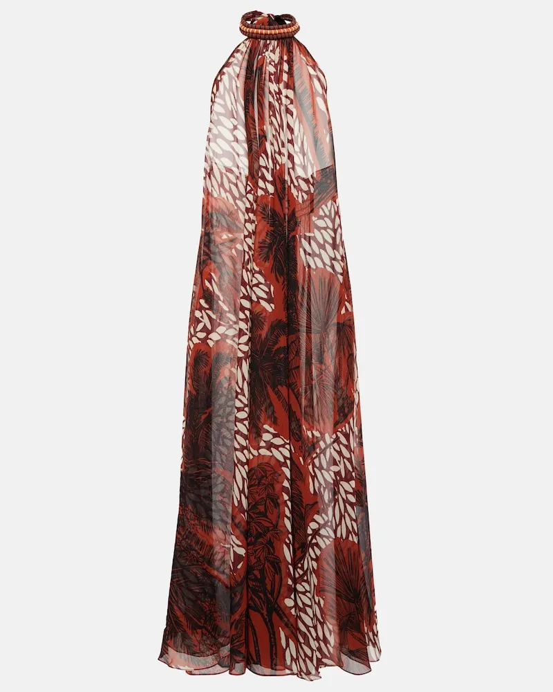 Johanna Ortiz Abito lungo con scollo allâamericana Multicolore