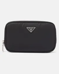 Prada Portafoglio imbottito in Re-Nylon Nero